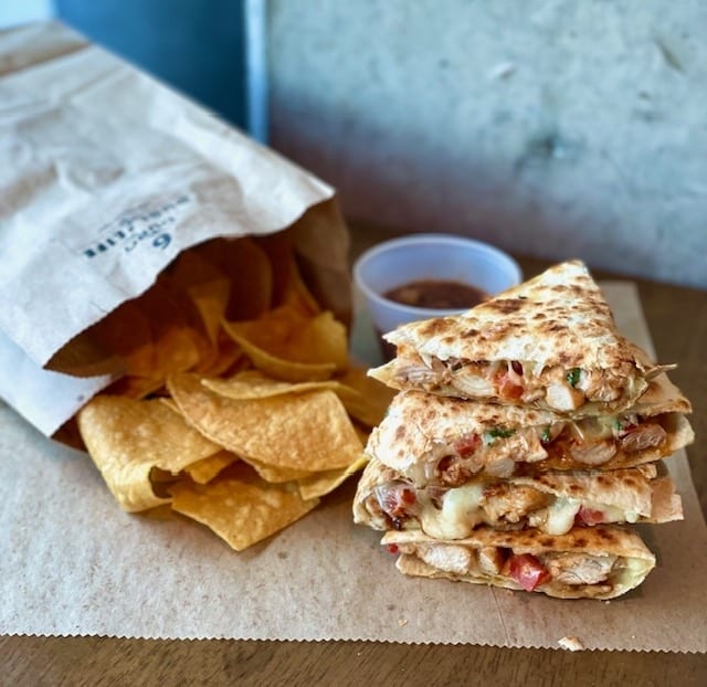 Chicken Quesadilla.