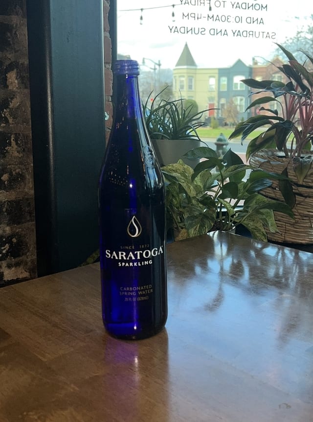 Saratoga Sparkling Water 750mL.
